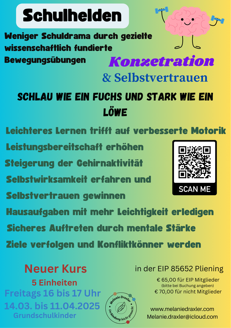 Kurse Melanie Draxler Maerz 2025 Schulhelden