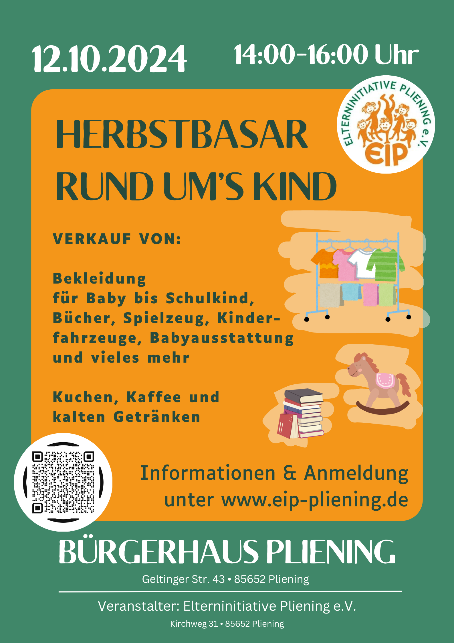 Plakate Herbstbasar 2024 mit QR