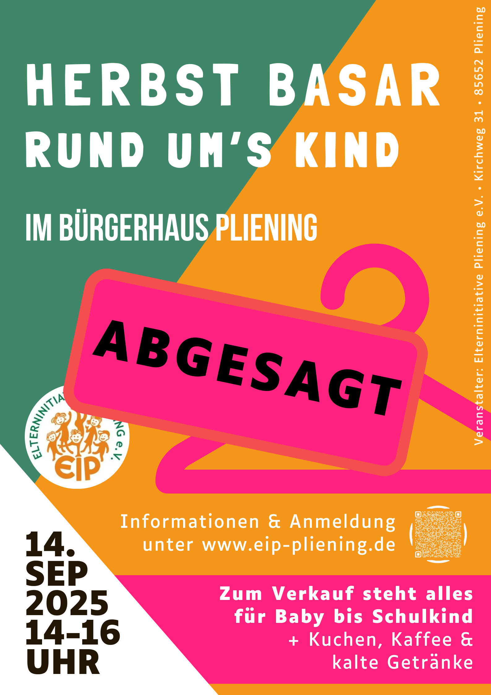 Herbstbasar Absage